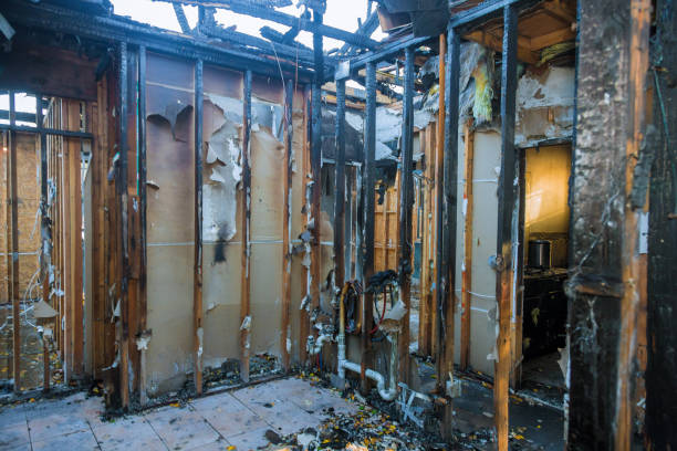 Professional Fire Board Up technician working in Cockeysville, MD